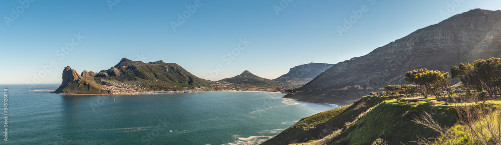 Fototapeta premium Hout Bay, Cape Town in South Africa panoramic view