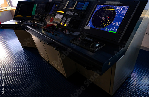 Radar panel on the bridge