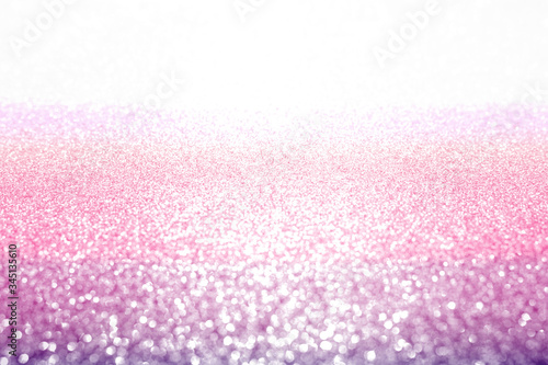 abstract bokeh background with pink, purple and silver.