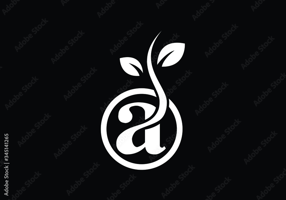 Fototapeta premium Leaf icon sign symbol, green logo, Organic logo