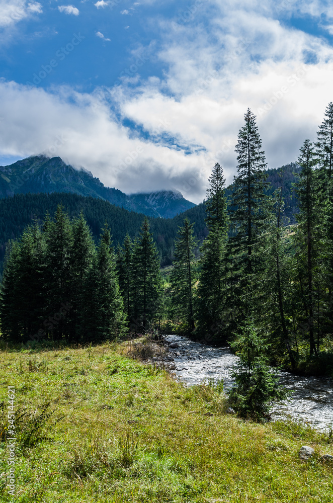 Mountain landscape in Tatra mountains, Poland Mountain landscape in Tatra mountains, Poland