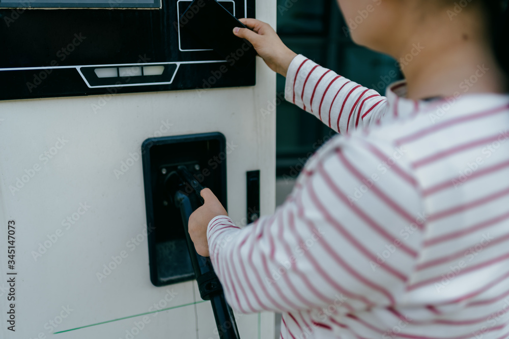 Obraz premium Charging piles for electric cars