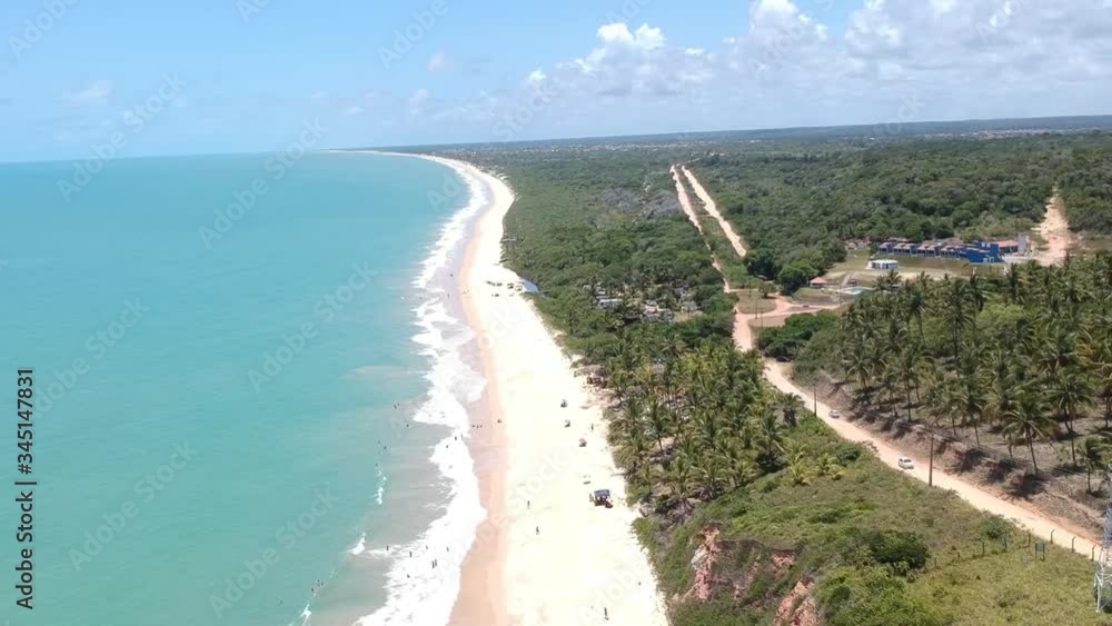 Brazilian coast, beach, cliff, sea Brazilian coast, beach, cliff, sea
