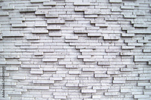 White brick wall at home