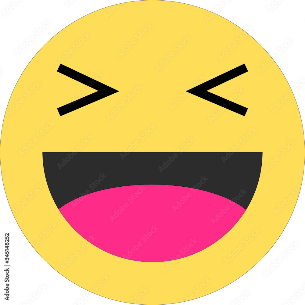 haha emoji vector illustration Stock ベクター | Adobe Stock
