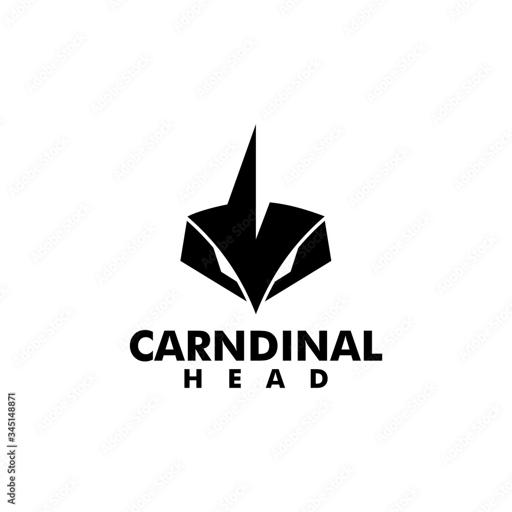 Obraz premium cardinal bird logo design vector