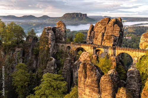 Bastei, Saxon switzerland, saxony, germany