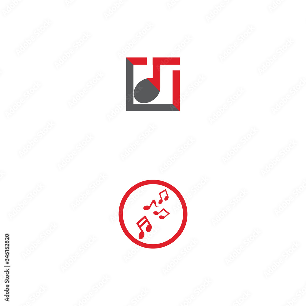 Musik note Logo Template vector symbol Musik note Logo Template vector symbol