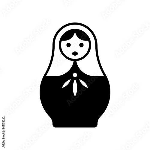 Russian doll toy vector illustration