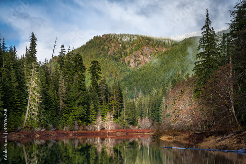 Wilderness Lake In Pacific Northwest USA
