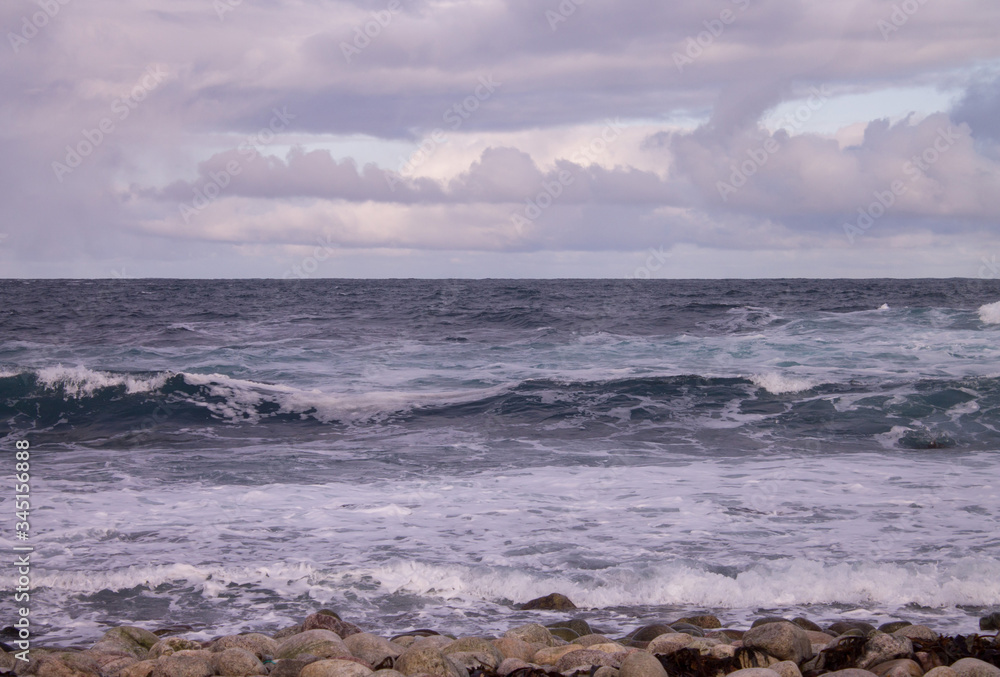 North wind on the sea