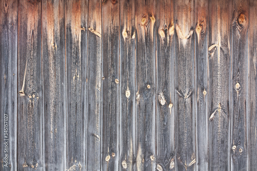 old, grunge wooden panels used as background, vignette