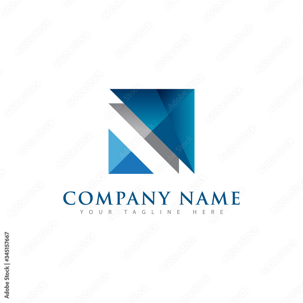 Abstract shiny layered or stacked square logo Abstract shiny layered or stacked square logo