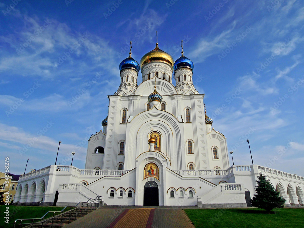 View onto St. Vladimir's Cathedral in Liski, Russia