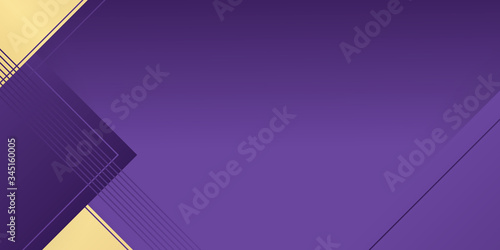 Luxurious purple and golden overlap layer background. elegant gold and purple luxury background. Abstract purple background a combination with golden decoration. Modern and luxury overlapping layers