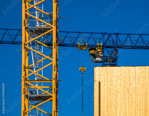 Yellow Crane and Blue Sky 2 photo