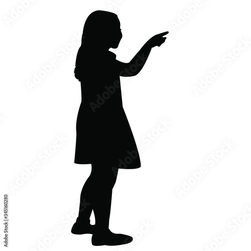 a girl body silhouette vector