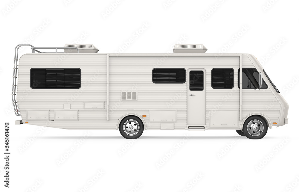 RV Caravan Isolated