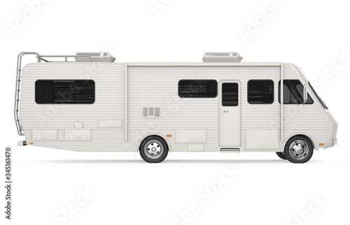 RV Caravan Isolated