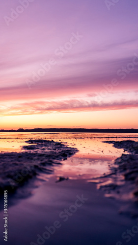 Sonnenuntergang am Wasser