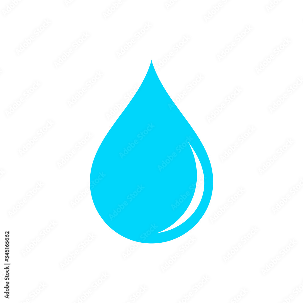 Droplet water icon flat in black on isolated white background. EPS 10 vector Droplet water icon flat in black on isolated white background. EPS 10 vector