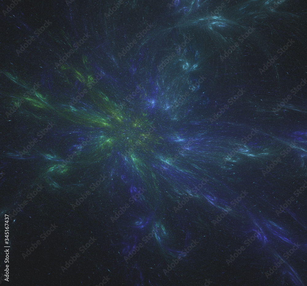 Abstract fractal illustration looks like stars galaxies