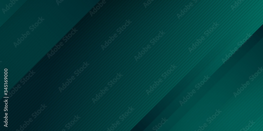 Obraz premium Abstract green light line cross shadow on black blank space design modern futuristic technology background vector illustration.