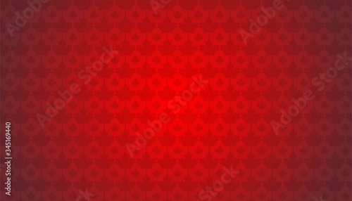Canada maple leaf pattern background template.