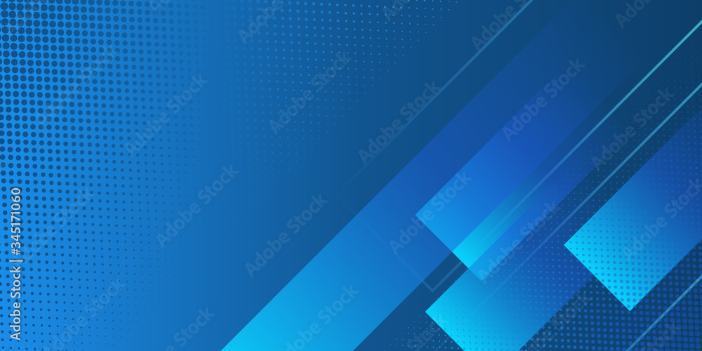 Naklejka premium Bright blue modern light presentation background with halftone. Vector illustration design for presentation, banner, cover, web, flyer, card, poster, wallpaper, texture, slide, magz, and powerpoint