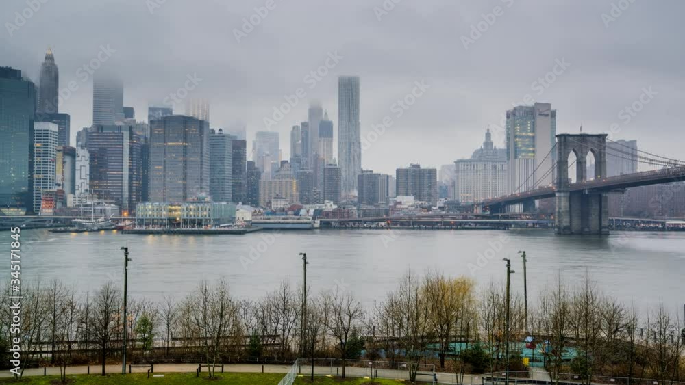 New York, Manhattan skyline time lapse New York, Manhattan skyline time lapse