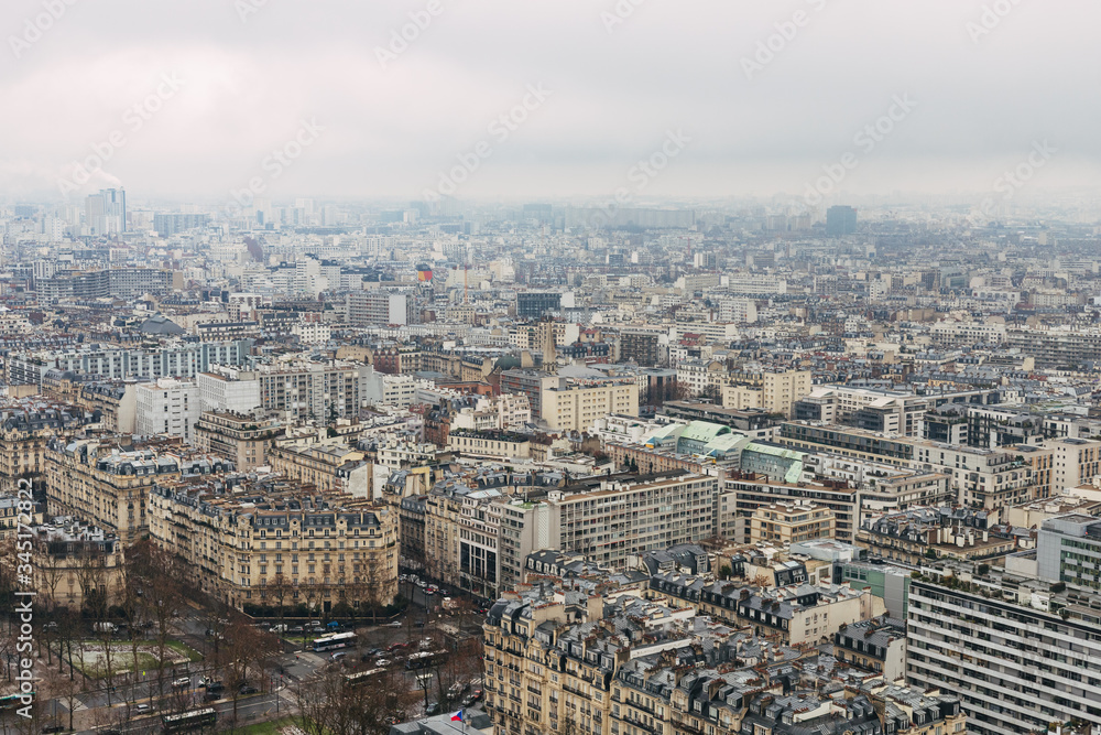 Techos de París vistos desde la Torre Eiffel