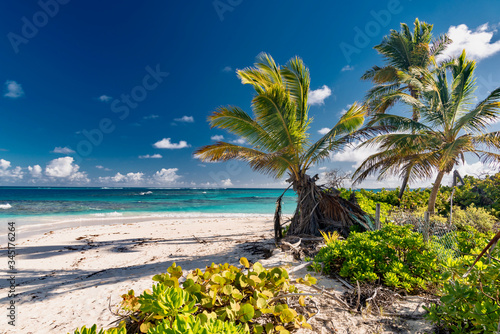 Caribbean island panorama of Anguilla shoal Bay