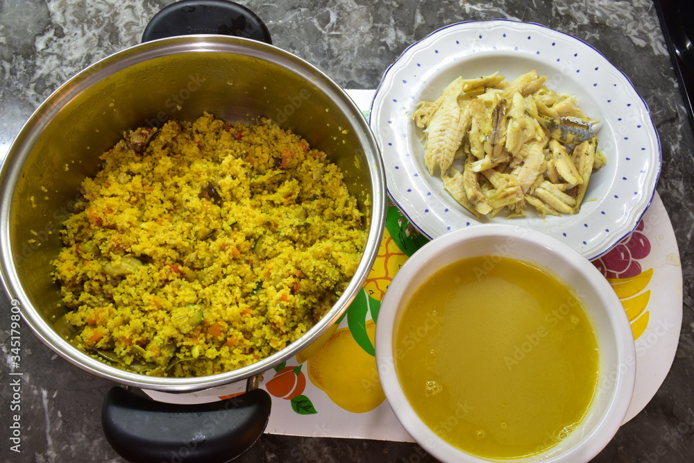 Cuscus di pesce, piatto tipico della sicilia occidentale