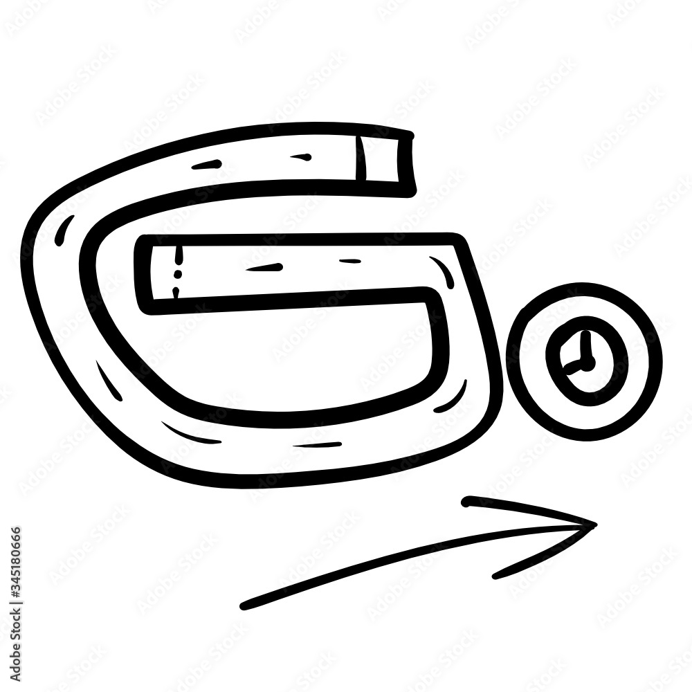 The Word Go In The Design Of The Form Of The Road With An Arrow Call