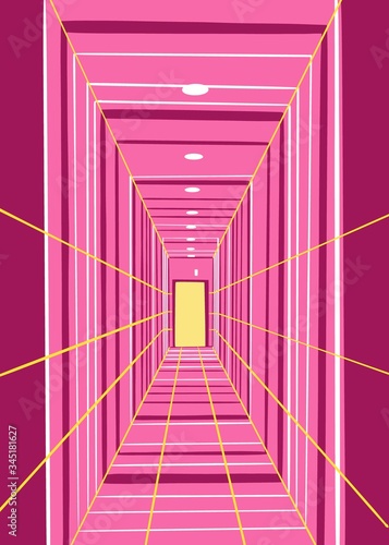 respective building interior illustration