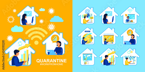 I WORK FROM HOME social media campaign.