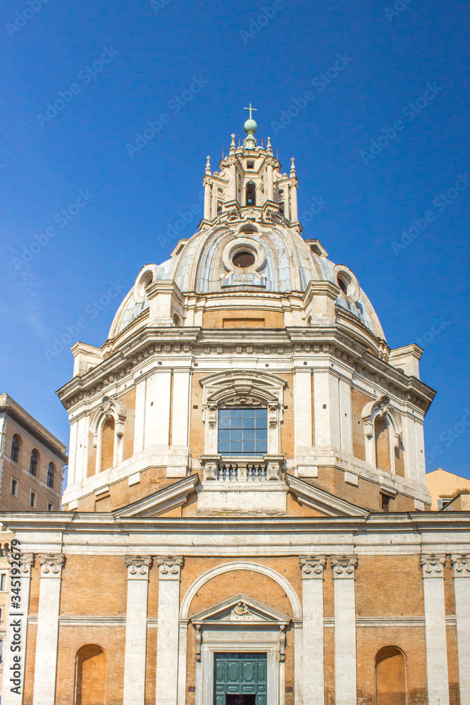 Church Santa Maria di Loreto Rome Italy