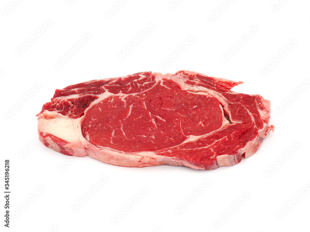 Raw Danish steak isolated on white background Raw Danish steak isolated on white background