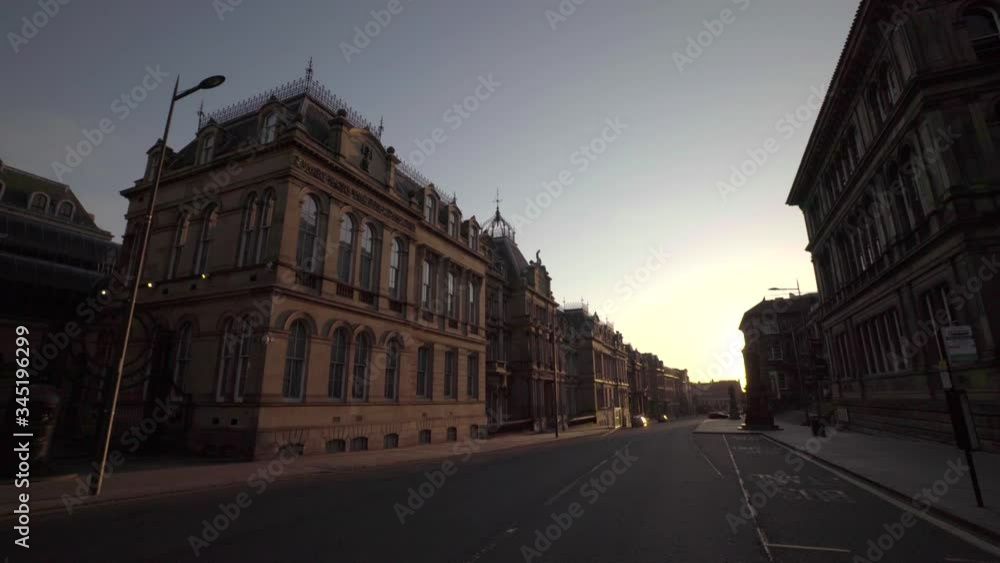 Empty streets during Covid 19 Coronavirus lockdown. Quarantine in Edinburgh, Scotland, UK. Chamber Street Empty streets during Covid 19 Coronavirus lockdown. Quarantine in Edinburgh, Scotland, UK. Chamber Street
