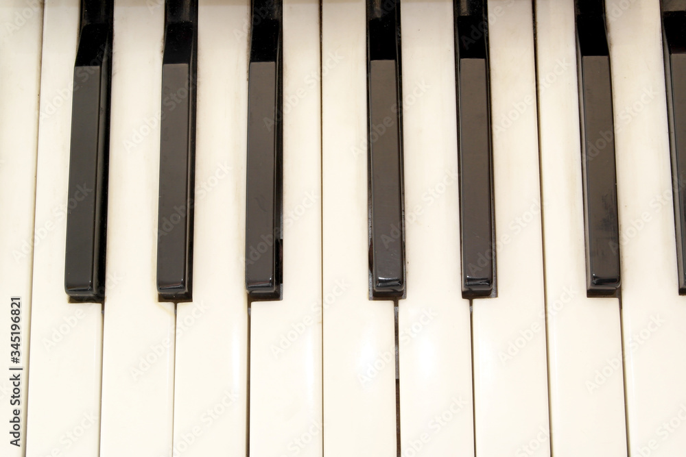 Naklejka premium the keys of the accordion close plan