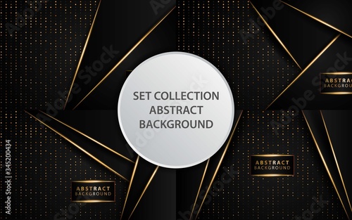 luxury premium black and gold vector background banner design,can be used in cover design, poster, flyer, book design, social media template background. website backgrounds or advertising.