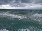 stormy sea waves