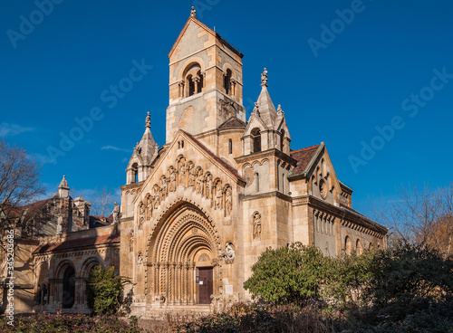 The Chapel of Jak in Vajdahunyad Castle is a functioning Catholic chuch, located in Budapest