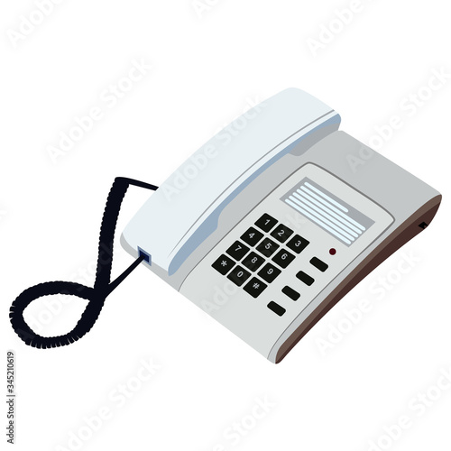 push-button telephone with light cord