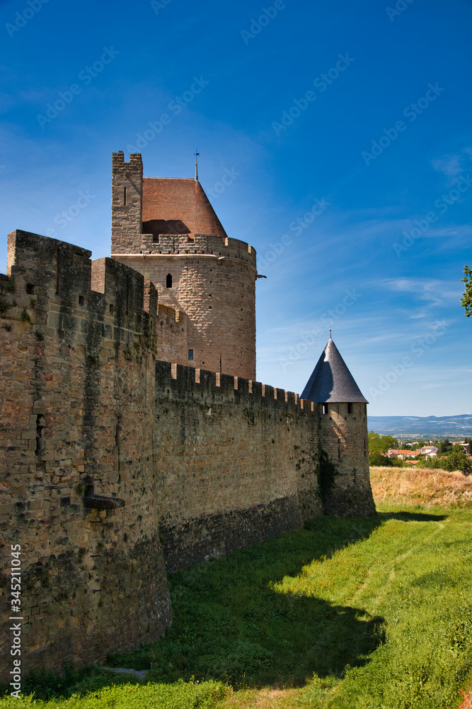 Carcassonne surrounding wall detail
