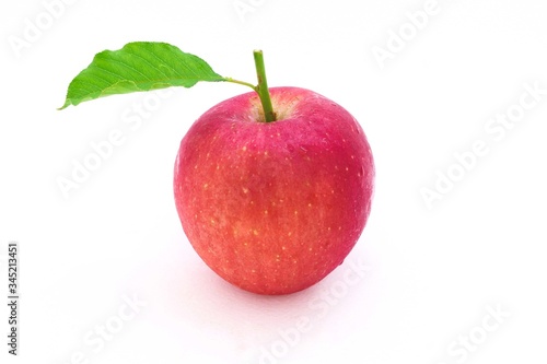 Red apples isolated on a white background