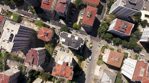 Bostanci Vertical Angle Aerial Drone View at Covid-19 Isolation Days