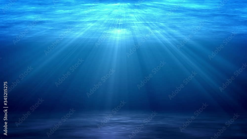 海の中〜海面から光、差し込む 海の中〜海面から光、差し込む