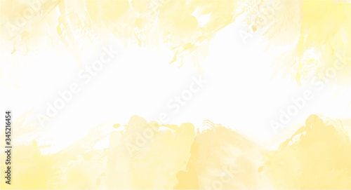 Yellow watercolor background for your design, watercolor background concept, vector.