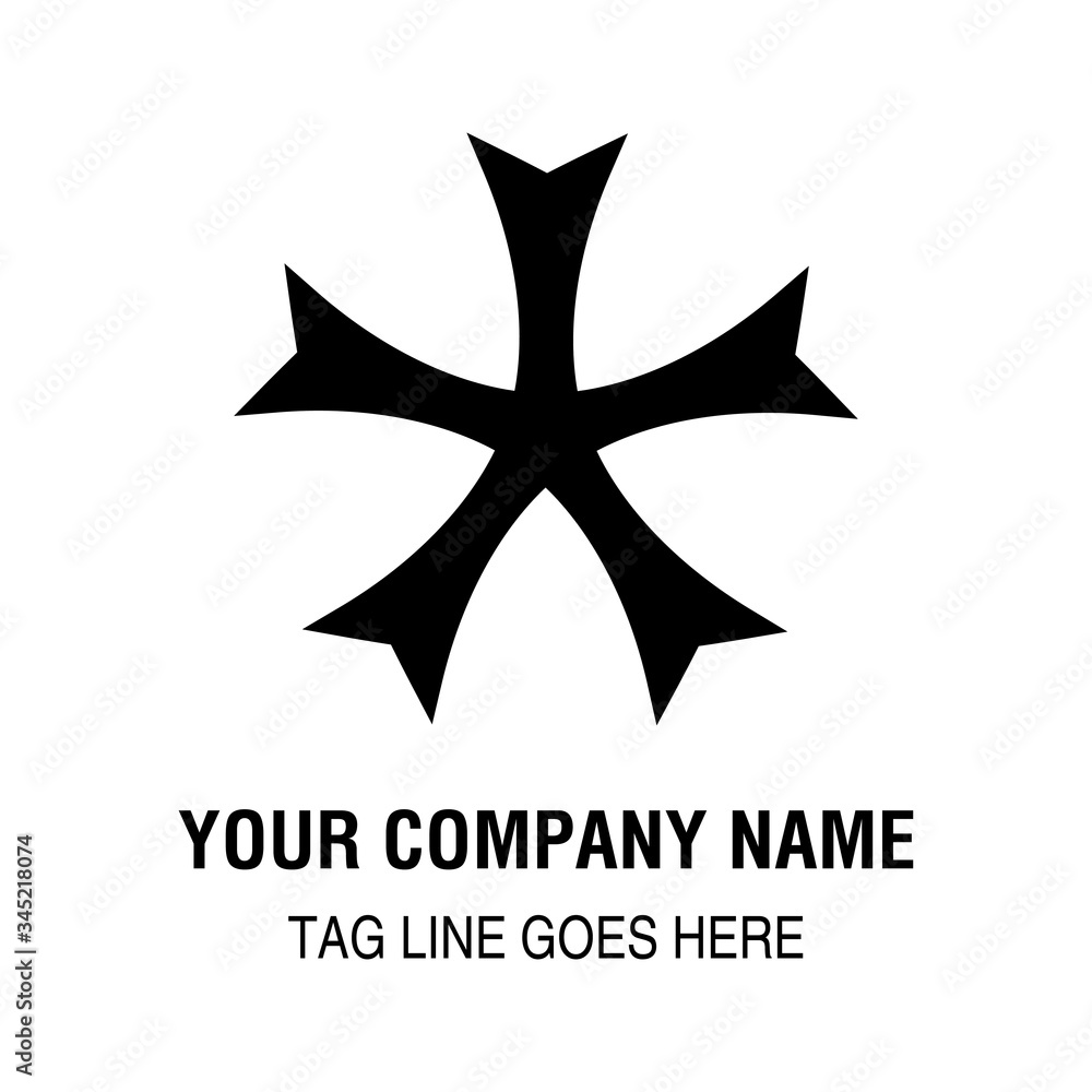 Obraz premium Abstract geometric icon or logo shape. Design elements set. Vector art.